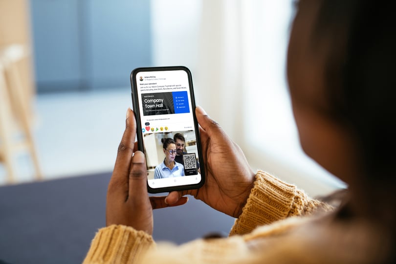 social connectivity on the employee app