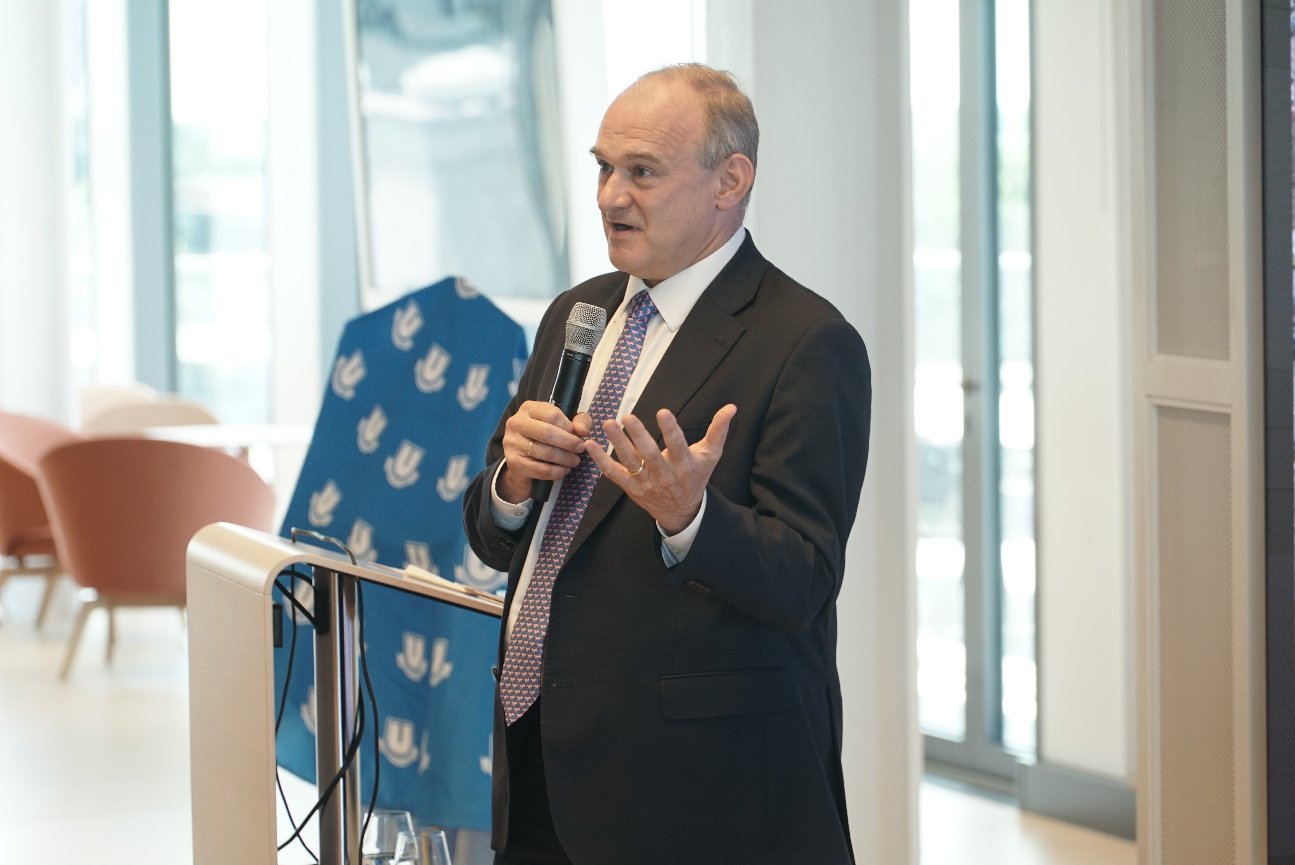Ed Davey presenting