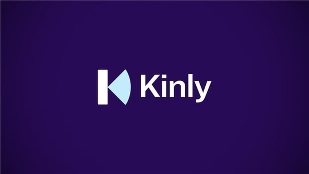 Kinly Logo on Purple