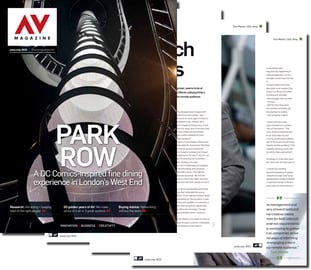 AV Magazine June/July edition front cover