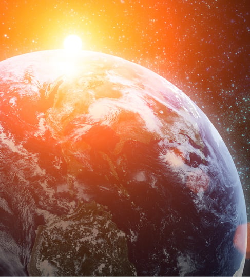 satellite image of the earth