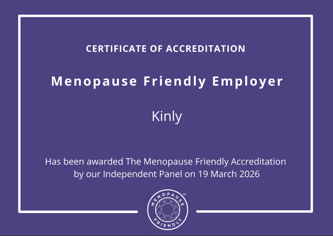Kinly Menopause Friendly Employer Accreditation