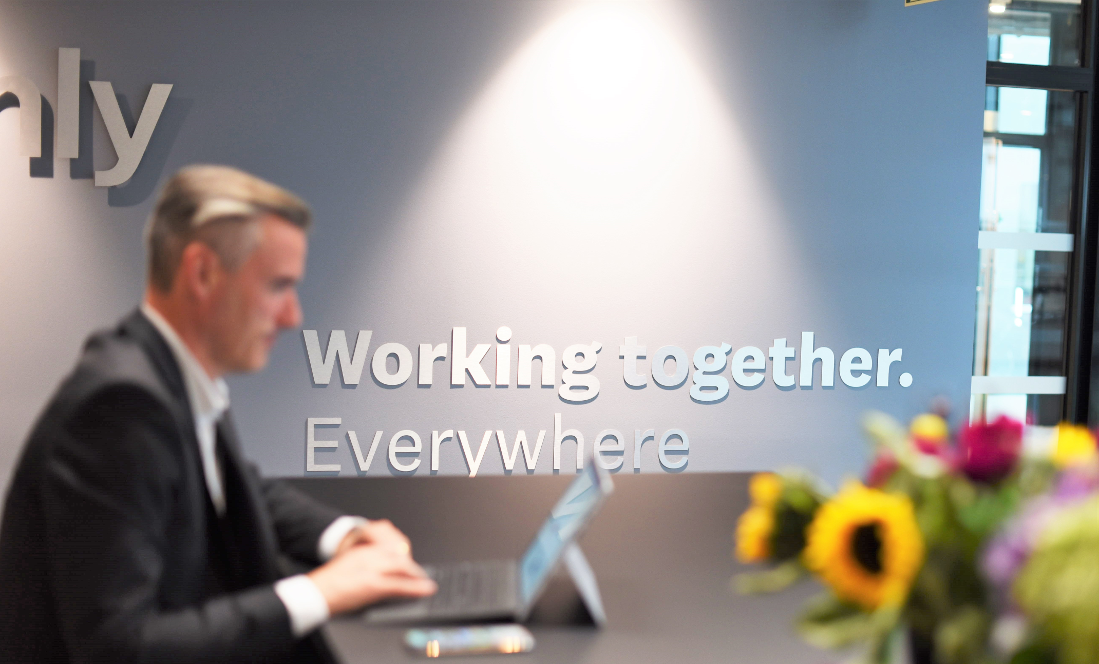 Tom Martin working in Norway HQ